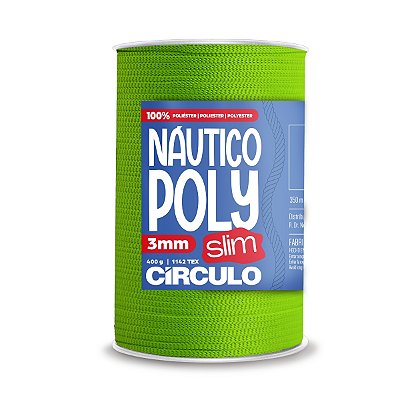 Fio Náutico Poly Slim 3mm 400g - Limonada - Un