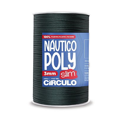 Fio Náutico Poly Slim 3mm 400g - Musgo - Un