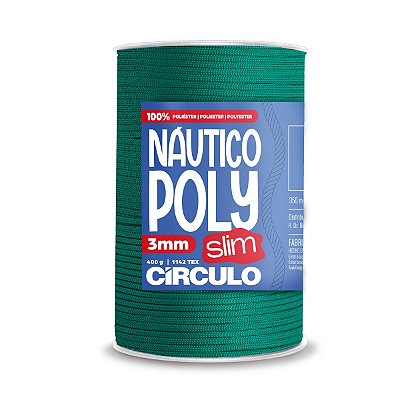 Fio Náutico Poly Slim 3mm 400g - Esmeralda - Un