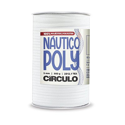 Fio Náutico Poly 5mm 500g - Branco - Un