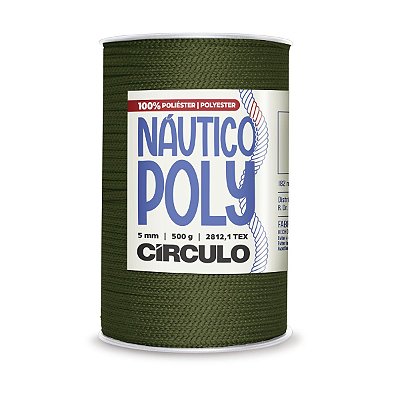 Fio Náutico Poly 5mm 500g - Militar - Un