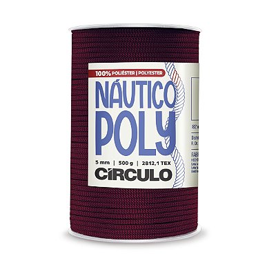Fio Náutico Poly 5mm 500g - Uva Passa - Un