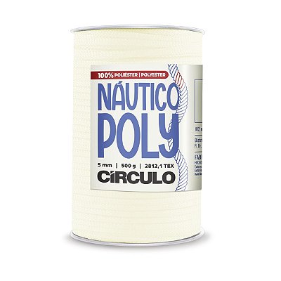 Fio Náutico Poly 5mm 500g - Creme - Un