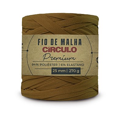 Fio Malha Premium Círculo 25mm - Melado - Un
