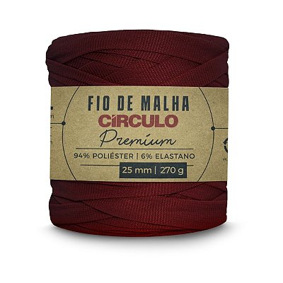 Fio Malha Premium Círculo 25mm - Picante - Un