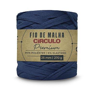 Fio Malha Premium Círculo 25mm - Mar Noturno - Un