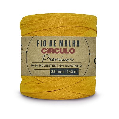 Fio Malha Premium Círculo 25mm - Curry - Un
