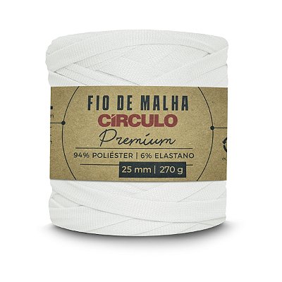Fio Malha Premium Círculo 25mm - Porcelana - Un