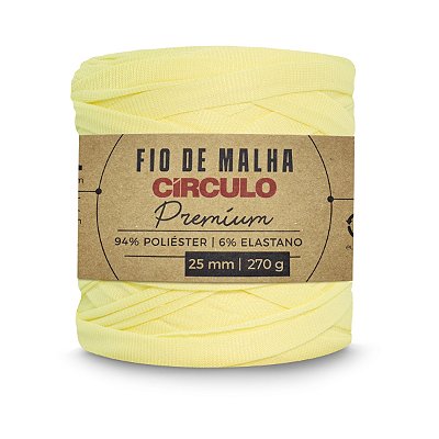 Fio Malha Premium Círculo 25mm - Citrino - Un
