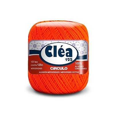 Fio Cléa 125 Círculo 19g - Tangerina - Un