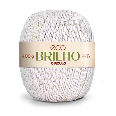 Barbante Eco Brilho Círculo 393m - Branco - Un