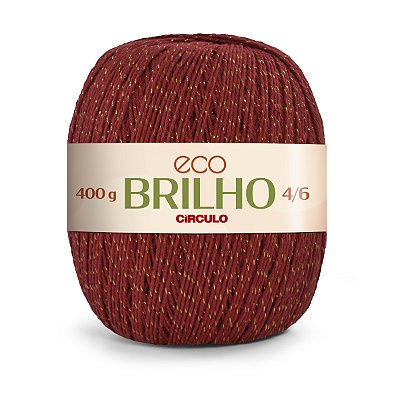 Barbante Eco Brilho Círculo 393m - Pimenta - Un