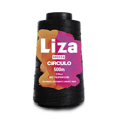 Linha Liza Grossa 500m - Preto - Un