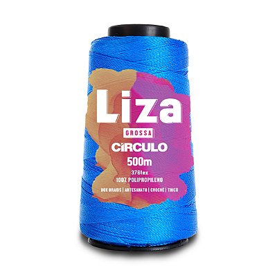 Linha Liza Grossa 500m - Azul Turquesa - Un