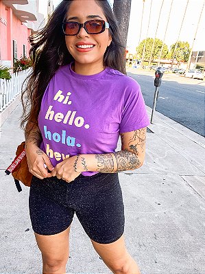 T-shirt hi hello hola hey