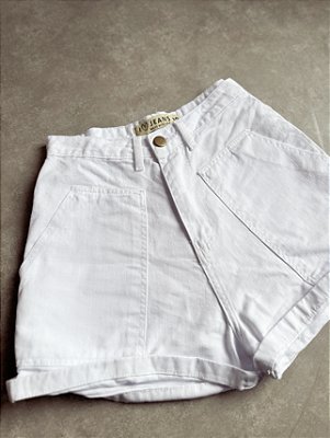 SHORT jeans bolso branco