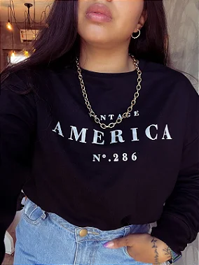 MOLETOM VINTAGEM AMERICAN