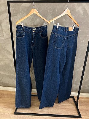 Calça wide SLIM  AZUL INTENSO