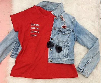 T-SHIRT DREAM SMILE LIVE AND LOVE