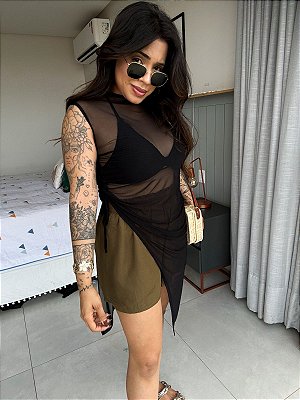 BLUSA TULE LONGA TULUM