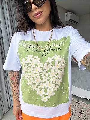 T-SHIRT OVER FLOWER MARKET