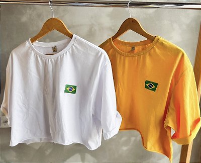 CROPPED MAX BANDEIRA BRASIL