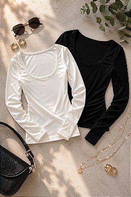 BLUSA MANGA LONGA BASIC