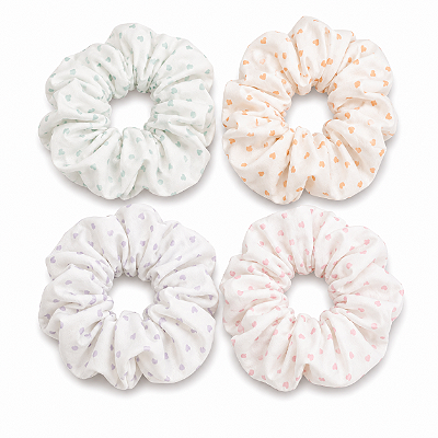 SCRUNCHIE CORAÇÕEZINHOS