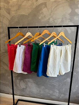 SHORT ALFAIATARIA DE LINHO