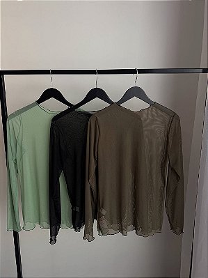 BLUSA DE TULE GOLA SOFT