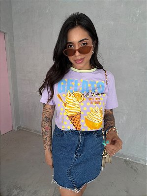 T-SHIRT GELATO AL LIMONE