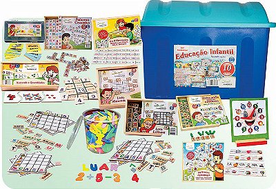 Baú da Educação Infantil com 10 jogos