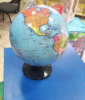 Globo Terrestre em Braille e Alto Relevo