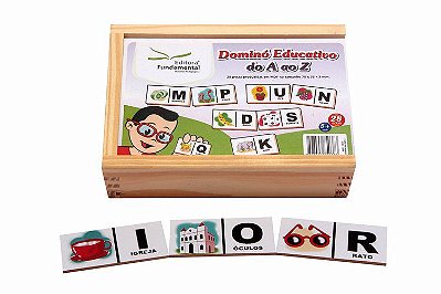 Dominó Educativo A ao Z - 28 peças