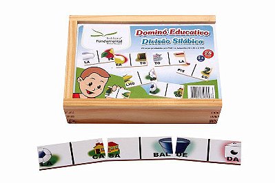 Dominó Educativo de Divisão Silábica c/ 28 peças