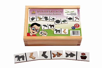 Dominó Educativo Encontrando a Sombra - 28 peças