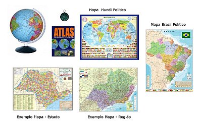 Kit Geografia - 25 itens