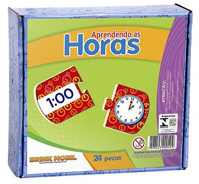 Aprendendo as Horas em MDF - 24 peças