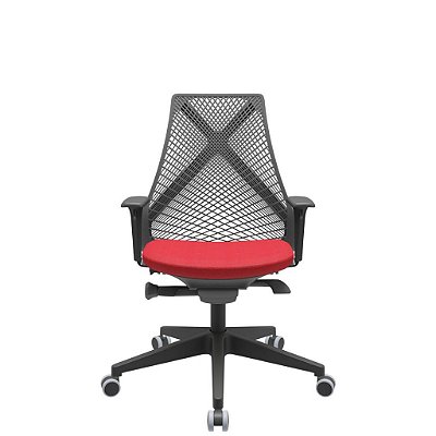 Cadeira Giratoria Diretor Bix Vermelha - Plaxmetal
