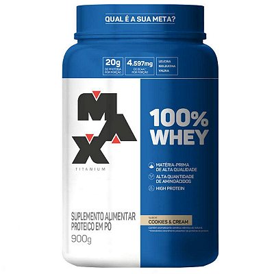 Whey 100% 900g  Max Titanium