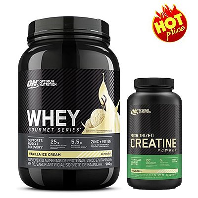 COMBO Whey Gourmet Series 900g + Creat 300g - Optimum Nutrition