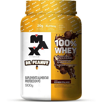 100% Whey Max Titanium Dr Peanut 900g