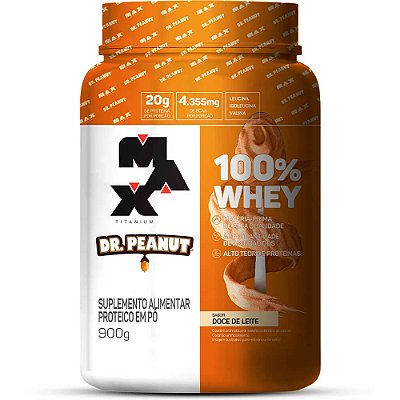 100% Whey Max Titanium Dr Peanut 900g