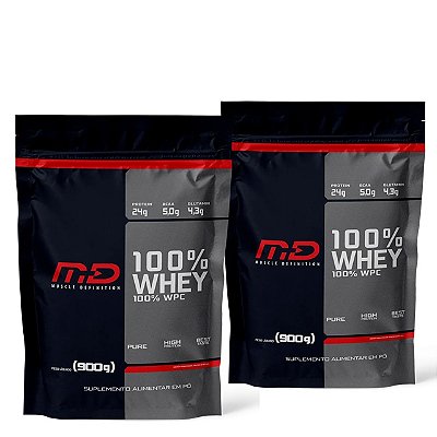 COMBO 02 Whey 100% 900g Refil - Muscle Definition