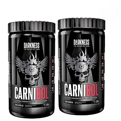 PROMO 02 CARNIBOL DARKNESS Whey sem Lactose 900g (1,8kg total)