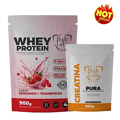PROMO Whey Protein Body Labs Nutrition 900g + Creatina Pura 500g