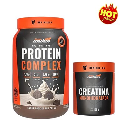 PROMO Protein Complex 900g + Creatina 300g - New Millen