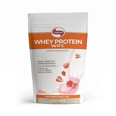 Whey Protein Concentrado 900g Refil - Vitafor