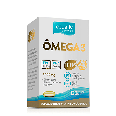 Ômega 3 Equaliv 120 cápsulas 100mg IFOS
