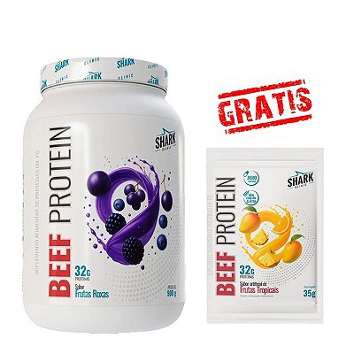 Beef Protein 900g Zero Lactose + Sachê Brinde - Shark Pro